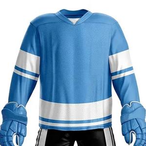 Top Qualité Hockey Sur Glace Uniforme 100% Polyester Nouveau Design Hockey Uniforme Prix De Gros Personnalisé Hockey Sur Glace Jeu Maillot Ensemble - Product Image 4