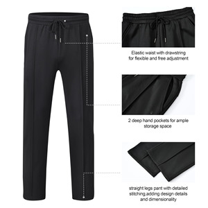 Pantalon de survêtement à capuche de haute qualité Ensemble de 2 pièces en polyester Vêtements décontractés Ensembles de jogging avec logo personnalisé Survêtements pour hommes Combinaisons de survêtement unisexes - Product Image 5