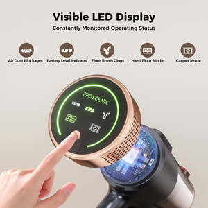Aspiradora Inalámbrica Liberbot W2 Ultra, Aspiradora de Mano con Pantalla LED, Batería Desmontable, Cepillo Antienredos - Product Image 3