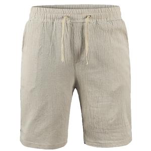 Nuevos pantalones cortos de lino y algodón para hombre, pantalones transpirables de verano para hombre, pantalones de lino de Color sólido, ropa de calle deportiva para hombre, ropa de calle para hombre, 2017 - Product Image 4