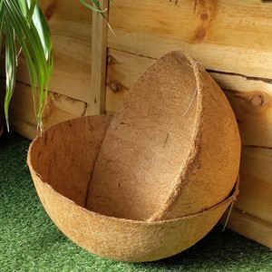 Jardinières de jardin, revêtement en fibre de coco, tapis de remplacement pour jardinière de balcon extérieur, panier suspendu en métal - Product Image 2