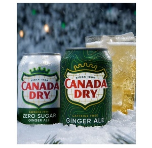 Venta al por Mayor de Cerveza de Jengibre Seca Canadiense, Paquete de 12 Latas de 330 ml, Bebida Gaseosa Refrescante para Eventos y Fiestas - Product Image 1
