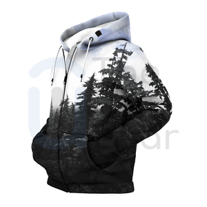 เสื้อฮู้ดดี้ฤดูหนาวแบบยูนิเซ็กซ์สั่งทำขายส่ง ผ้าฝ้ายฟลีซ 100% สำหรับผู้ชาย สตรีทแวร์ ระบายอากาศได้ดี มีสไตล์ ใส่สบาย ขายดี - Product Image 2