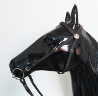 Rênes en plomb tressées collier de tête bride en nylon Hackamore corde de coton cuir cheval Tack western cheval licou bride