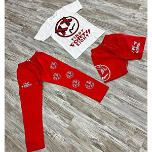 Conjunto de Verano Informal Personalizado, Transpirable, de Dos Piezas, Camiseta y Pantalones Cortos, Estilo Vintage - Product Image 4