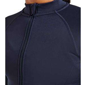 Veste de Yoga de Sport en Nylon Slim Fit pour femmes manteau de Jogging chaud à fermeture éclair complète pour la course en plein air Gym Fitness respirant tricoté Zip - Product Image 2