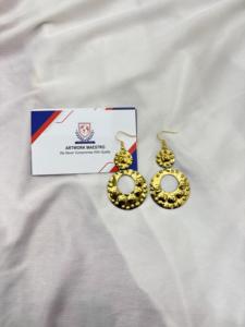 Pendientes de Latón Mate con un Toque Bohemio Gitano Clásico, Hechos por Artesanos Expertos - Product Image 2