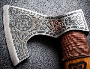 Wholesale Customized OEM ODM Cutlery Factory Professional Damascus Hunting Cutting <b>Wood</b> <b>Axe</b> Easy Grip <b>Wood</b> Handle Camping <b>Axe</b> - Product Image 2