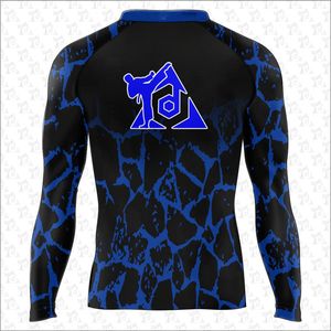 Camisas de compresión con impresión personalizada, manga larga, logotipo personalizado, material de LICRA de poliéster, impresión por sublimación, protector de erupción para hombres - Product Image 6