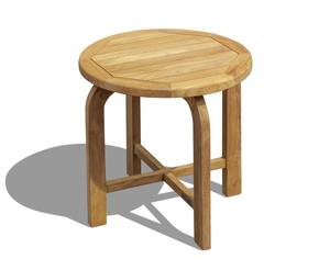 Table d'appoint extérieure en teck massif - Étanche et durable, empilable pour hôtels, restaurants, hôpitaux et salles à manger - Product Image 2