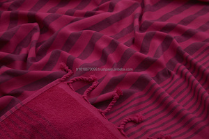 Toalla de playa Terry back Peshtemal-Toalla de playa de colección Terryback al por mayor 100% algodón baño turco Terry-backed - Product Image 2