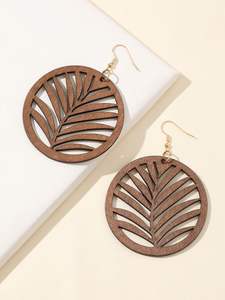 ลูกปัดไม้ต่างหูเครื่องประดับแฟชั่น Handmade หัตถกรรมเครื่องประดับเครื่องประดับหูโมเดิร์นคุณภาพสูงเครื่องประดับหูที่ดีที่สุดจากอินเดีย - Product Image 3