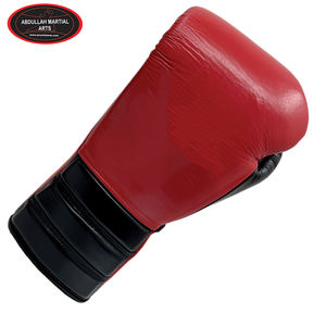 Guantes de Boxeo con Cordones de la Mejor Calidad, Color Rojo y Negro, Logotipo Personalizado, Nuevo Modelo, del Mejor Proveedor, por ABDULLAH MARTIAL ARTS - Product Image 4