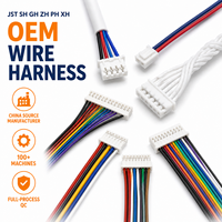 JST SH GH ZH PH XH Kabel Harness 0.8 1.0 1.25 2.0 2.54 Pitch 2 3 4 5 6 7 8-40Pin Perakitan Kabel Kustom OEM