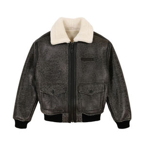 Vestes Avirex en cuir de vachette véritable 100% sur mesure pour hommes pour l'hiver Fabricant OEM Broderie Street Wear - Product Image 4