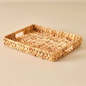 Meilleur choix de plateau décoratif en jacinthe d'eau naturelle pour le rangement et le service, plateaux artisanaux écologiques - Product Image 3