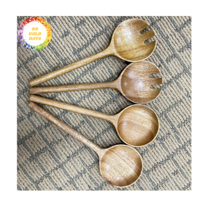 Cuillère en bois dur naturel pour ustensiles de cuisine et service de cuisine fabriqués à la main au Vietnam - Product Image 5