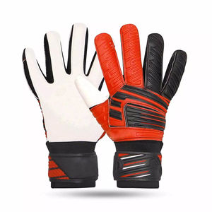 Gants de gardien de but professionnels en cuir épais, respirants, imperméables, réglables, antidérapants, pour adultes, vente en gros OEM - Product Image 1