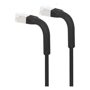 สายเคเบิลเครือข่าย 6A S/FTP FlexiBoot Slim สีดำ 0.3 ม. ICOC F6A BD 003B - Product Image 2