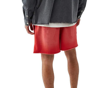 Nouveauté 2025 : Short d'été personnalisé pour homme, taille mi-haute, style urbain, maille respirante, couleur unie, service OEM, logo personnalisé, teinture unie - Product Image 5