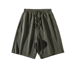 Nouveau modèle de short de sport décontracté pour homme Respirant Coton Séchage rapide Toile imperméable Taille moyenne Poches à cordon High Street - Product Image 6