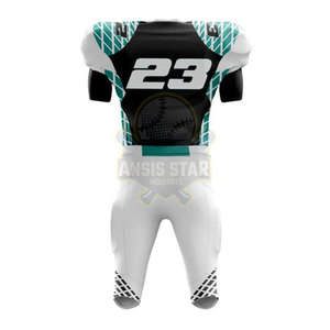 Uniforme de football américain de dernière conception uniforme de football américain en 100% polyester - Product Image 2