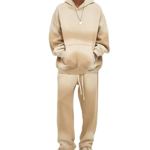 Sweat-shirts à capuche et pantalons de survêtement en molleton vintage décontracté de qualité supérieure, écologiques, avec poches et cordon de serrage, vente en gros - Product Image 1