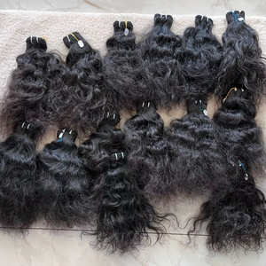 Nouvel Arrivage 100g Double Trame Remy Extensions de Cheveux Humains 20-30 Pouces Brut Ondulé Indien Machine Cuticule Aligné Doux Sensation - Product Image 1