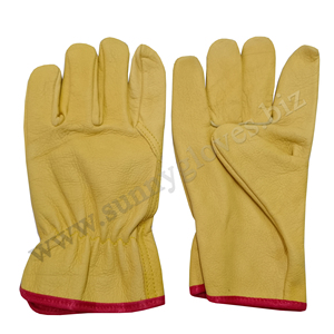 Guantes de trabajo de uso general, soldadura de seguridad, trabajo de conductor de construcción, guantes de mano de aparejo de cuero, guantes de seguridad para conductor - Product Image 1