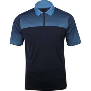 Contraste de color OEM Diseño de logotipo personalizado Ropa de hombre Algodón Tallas grandes Polos de hombre Media cremallera Polos de manga corta Hombres - Product Image 1