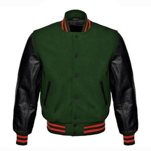 แจ็กเก็ตทีมเบสบอลวิทยาลัยสไตล์ย้อนยุคเครื่องแบบทีมสั่งทำงานปัก OEM ราคาโรงงาน - Product Image 3