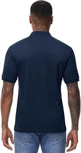Broderie impression uni coton Polyester Spandex séchage rapide respirant Sport Golf entreprise hommes uniformes travail Polo chemise - Product Image 6