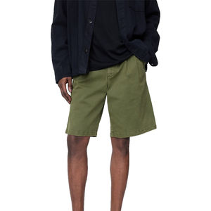 กางเกงขาสั้นผ้าฝ้ายสำหรับผู้ชายกางเกงขาสั้นของผู้ชายสีพื้นมีเชือกรูดสำหรับเล่นกีฬาแนวสตรีททำจากผ้าฝ้าย100% โลโก้ตามสั่งสำหรับฤดูร้อน - Product Image 3