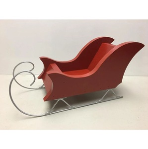 Cesta de trineo de madera para fiestas, decoración de interiores y exteriores - Product Image 6