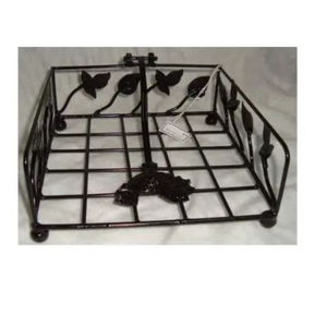 Porte-serviettes en métal de couleur noire avec un nouveau design unique Porte-serviettes en métal fait main à prix flexible - Product Image 2