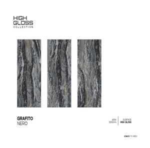 Los mejores azulejos de cerámica de porcelana brillante de 600*1200mm para pared Interior de Villa y suelo de sala de estar - Product Image 1