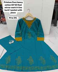 Ensemble pantalon de costume de bureau décontracté élégant et tendance pour femmes avec travail de miroir pour les vacances - Costumes en gros Costumes indiens pakistanais - Product Image 4