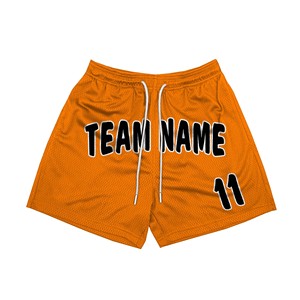 Short de basket-ball athlétique de style High Street pour homme 100% maille de polyester Logo personnalisé imprimé par sublimation anti-rides personnalisé - Product Image 1