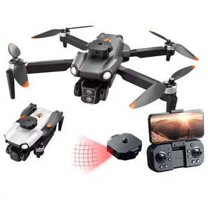 Mini drone portable à rétroéclairage LED pour débutants, télécommande 2.4G avec double caméra 4K, design pliable en plastique - Product Image 2