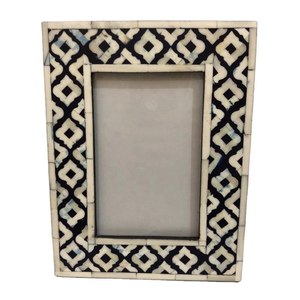 Natural Bone Inlay Luxury Photo <b>Frame</b> with Wood Resin Customizable Design Customized Color & Size Eco-Friendly Home Decor & Gift - Product Image 6