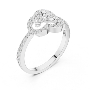 แหวนทองคำโรสโกลด์ 14K ประดับเพชรทรงกลม 0.37 กะรัต ผลิตในห้องปฏิบัติการ สไตล์วินเทจสำหรับผู้หญิง |   ชุดลำลองสำหรับใส่ทุกวัน |   เพชรเพาะเลี้ยงใหม่ที่ได้รับการรับรองจาก IGI - Product Image 6