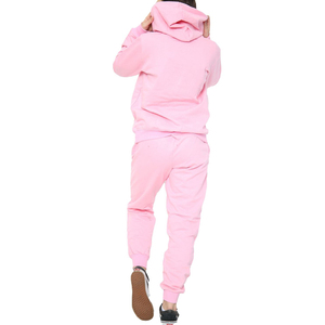 Conjunto de chándal y sudadera rosa personalizada para mujer, conjunto de chándal de entrenamiento para mujer, conjunto de chándal de dos piezas personalizado al por mayor - Product Image 6