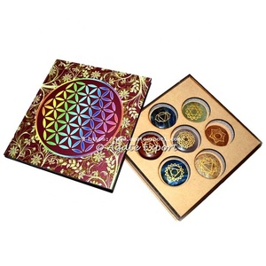 Ensemble de pierres Chakra polies, poche de paume, pierre sculptée, Reiki, équilibre, guérison de la vie, cristal, 7 ensembles de pierres Chakra - Product Image 6