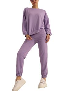 ชุดวอร์มกำมะหยี่เนื้อนุ่มระบายอากาศดีสำหรับผู้หญิงและผู้ชาย รุ่นขายดี ผลิตตามสั่ง ปี 2026 พร้อมเชือกผูกเอว - Product Image 1