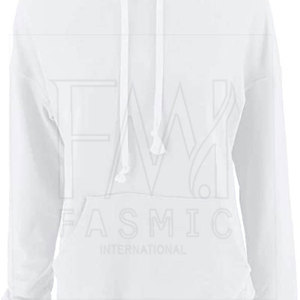 Sweats à capuche décontractés de couleur unie de bonne qualité avec taille personnalisée Sweats à capuche en molleton épais de grande taille pour femmes - Product Image 5