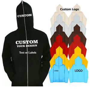 เสื้อฮู้ดซิปเต็มพลอยเทียมสำหรับผู้ชายแจ็คเก็ตพิมพ์ลายพัฟมีฮู้ดแนวสตรีทมีฮู้ดขนาดใหญ่พิเศษมีซิปรูดสำหรับผู้ชาย3D พิมพ์ลายพัฟ - Product Image 5