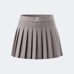Jupe de tennis mini pour femme, séchage rapide, couleurs unies, logo personnalisé, style décontracté, taille élastique, respirante, prix de gros - Product Image 1