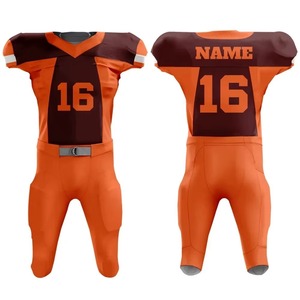 100% Polyester conception de sublimation personnalisée vêtements de football américain nouveau maillot de football américain 12 panneaux uniforme de football américain - Product Image 1