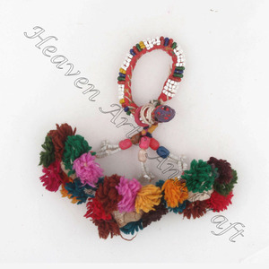 Vintage Cotton Multi Colorful Pearl <b>Beaded</b> Banjara Tassel Armlet Wristband/<b>Bracelets</b> Antique Gypsy <b>Bracelets</b> <b>Bracelets</b> <b>for</b> <b>Women</b> - Product Image 3