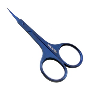 KOUNAIN-Tijera de Manicura DE LA Mejor Calidad, Cuchillas Rectas de Acero Inoxidable J2, Corte Afilado, Diseño Curvo, Colores Plasma - Product Image 3